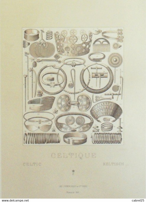 Objet Celtes Scandinaves Diadèmes peignes bracelets colliers epingles
