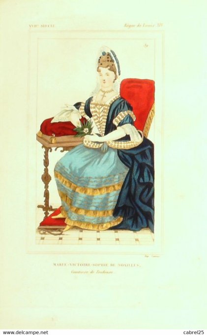 De Noailles Marie Victoire Sophie 17ème Louis Xiv