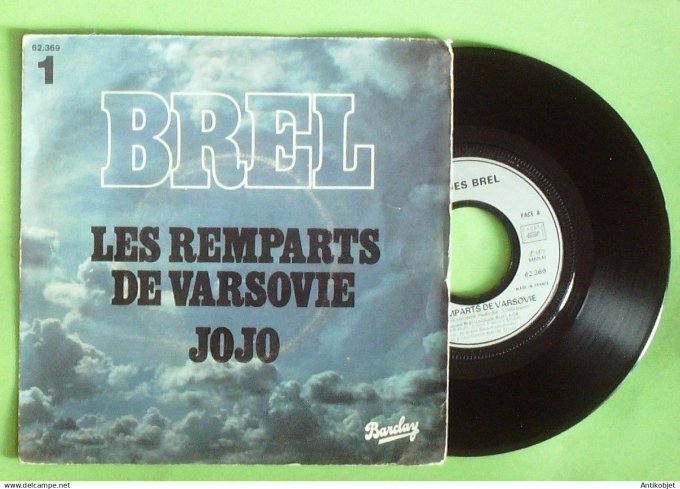 Brel Jacques 45T SP Les remparts de Varsovie 1977