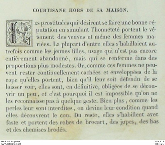 Italie COURTISANNE 1859