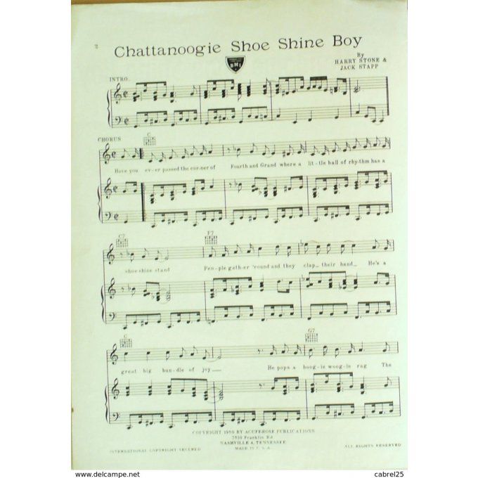 STONE/STAPP-CHATTANOOGIE SHOE SHINE BOY-1950