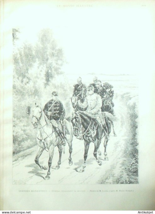 Le Monde illustré 1885 n°1487 Mont Saint-Eloi Chine héros du Tonkin