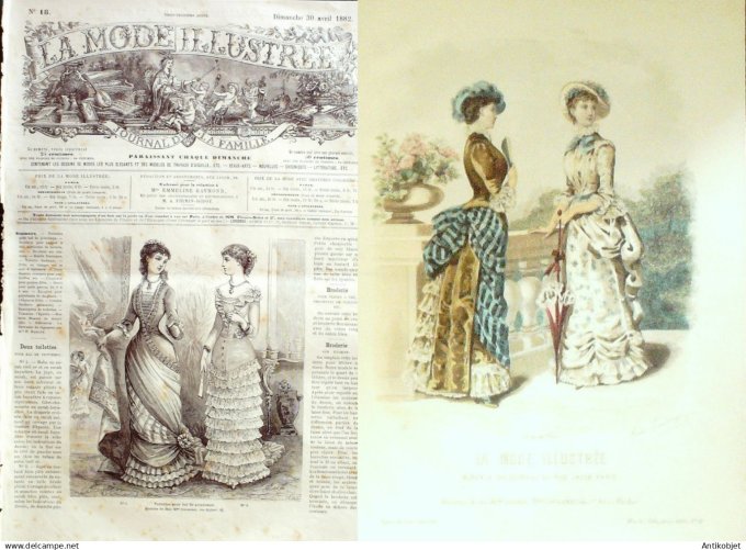 La Mode illustrée 1886 27è année complète reliée 52º (Amazone)