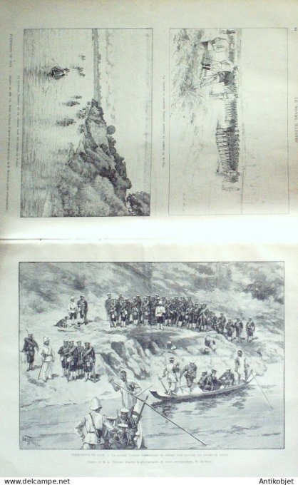 Le Monde illustré 1893 n°1897 Siam My-Tho Sambor Kratié Mékong Kham-Muon Khone Stung-Treng