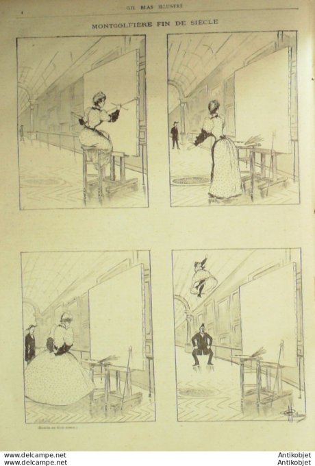 Gil Blas 1892 n°06 Lucien DESCAVES Charles LE GOFIC Aristide BRUANT St GILLES