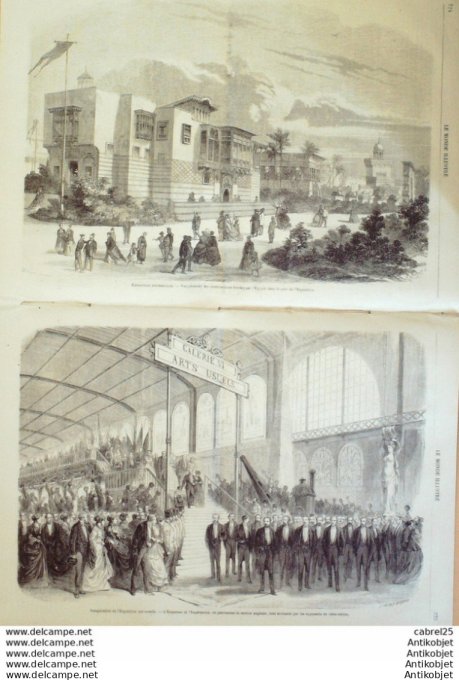 Le Monde illustré 1867 n°522 Canon Woolwich Expo Egypte Montmartre Nicaragua Nagarote