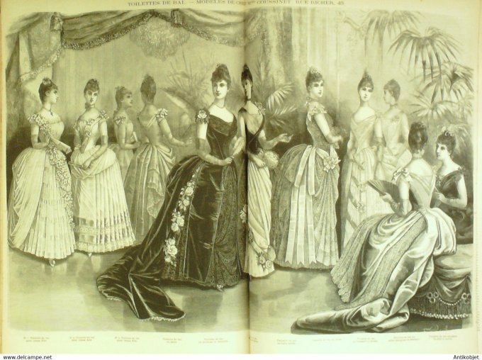 La Mode illustrée 1886 27è année complète reliée 52º (Amazone)