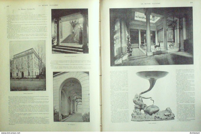 Le Monde illustré 1898 n°2168 Fiacres électriques Grève de maçons & terrassiers