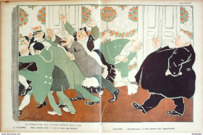 L'Assiette au beurre 1906 # 255 Le déménagement d'Emile Barrère Hrandjouan