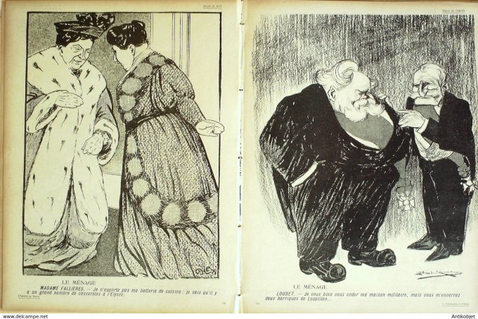 L'Assiette au beurre 1906 # 255 Le déménagement d'Emile Barrère Hrandjouan