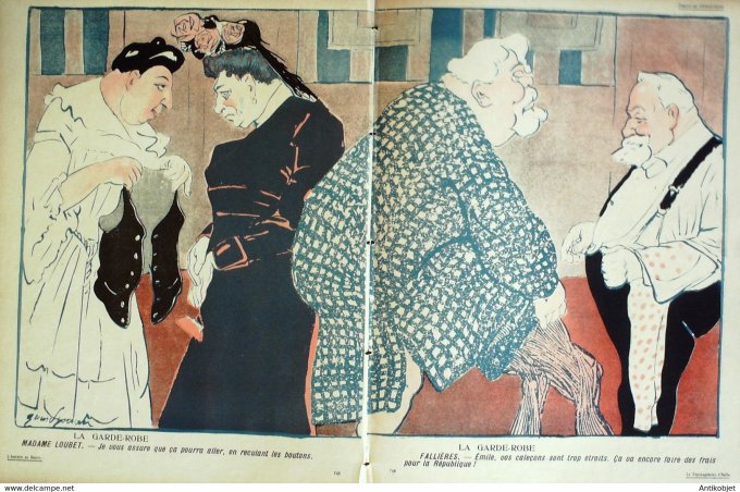 L'Assiette au beurre 1906 # 255 Le déménagement d'Emile Barrère Hrandjouan