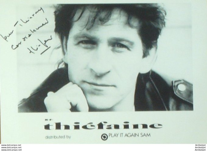 Thiefaine Hubert-Félix (photo) 1969 dédicacée