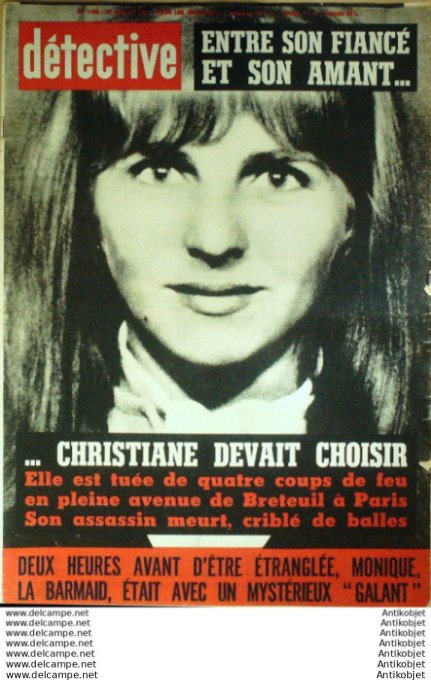 Détective 1967 # 1100 Ajaccio Périgueux St-Maur Montpellier Dunkerque