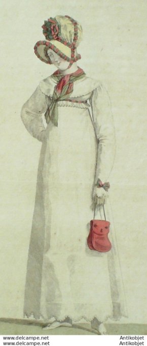 Costume Parisien 1815 # 1505 Gibière en soufflet