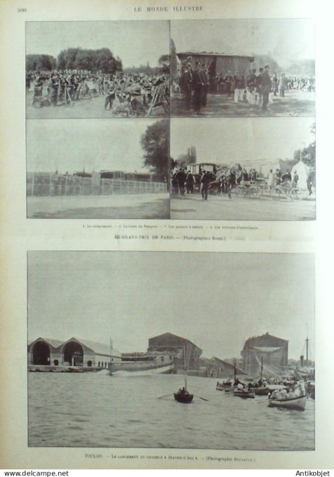 Le Monde illustré 1899 n°2203 Vietnam Tonkin Hanoï Nam-Dinh Toulon (83) Madagascar Mandraka Mahalaya