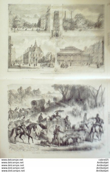 Le Monde illustré 1864 n°384 Danemark Sund Salling Lumfjord St Germain L'auxerrois Algérie Oran Tiar