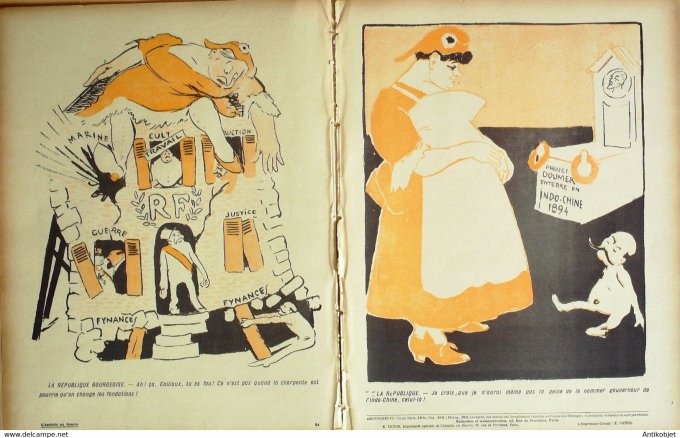L'Assiette au beurre 1907 # 318 Les quatre vieilles contributions Grandjouan