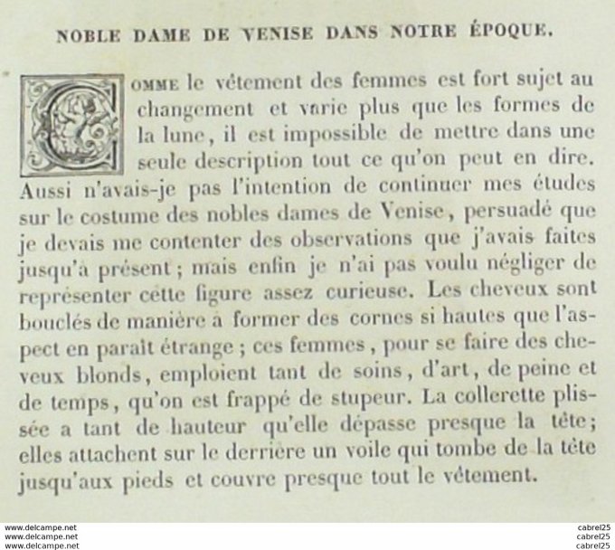 Italie VENISE Vénitienne 1859