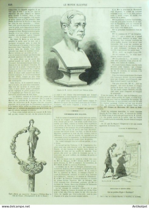 Le Monde illustré 1861 n°201 Italie Farnesina Tours (37) Espagne Atocha