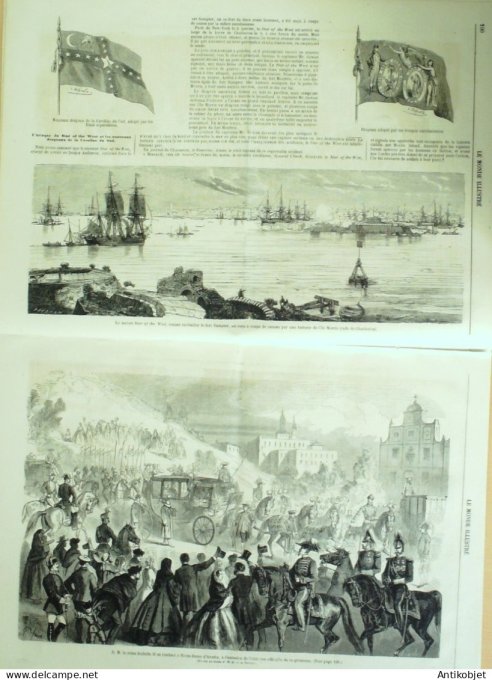 Le Monde illustré 1861 n°201 Italie Farnesina Tours (37) Espagne Atocha