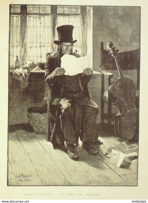 Soleil du Dimanche 1893 n°51 Chaise à porteurs Casimir Périer Angers (49)