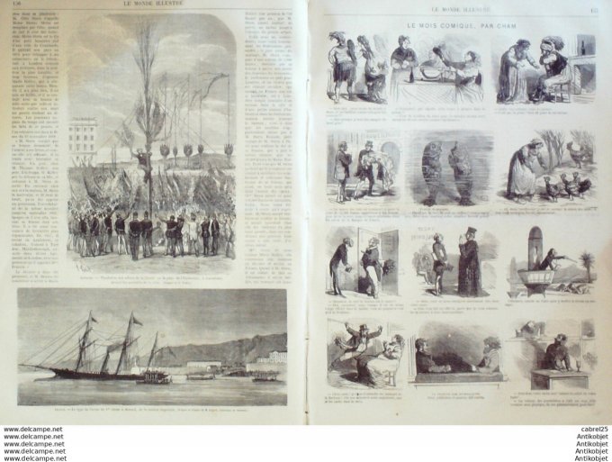 Le Monde illustré 1867 n°521 Italie Florence Expo Universelle