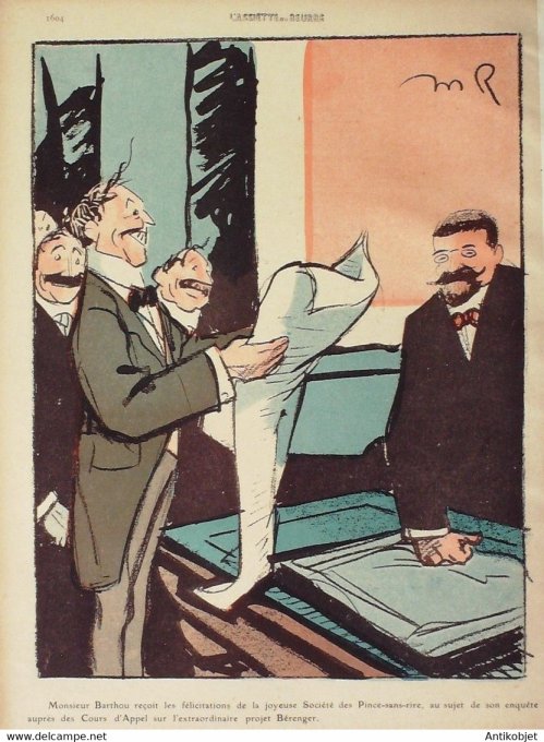 L'Assiette au beurre 1910 n°463 Le Projet Bérenger Radiguet