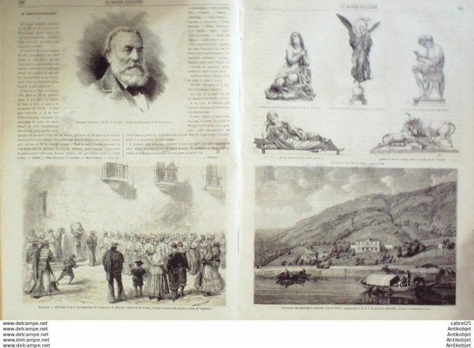 Le Monde illustré 1864 n°387 Mexique San Luis De Potosi Italie Belgirate Angleterre Shoeburgness