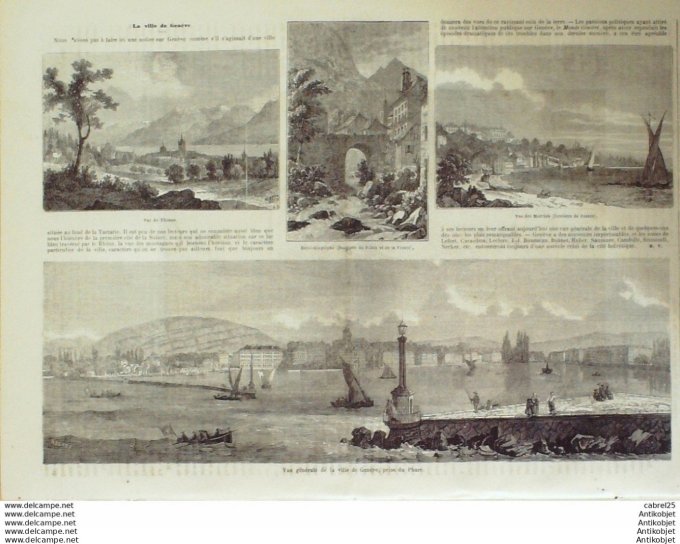 Le Monde illustré 1864 n°387 Mexique San Luis De Potosi Italie Belgirate Angleterre Shoeburgness