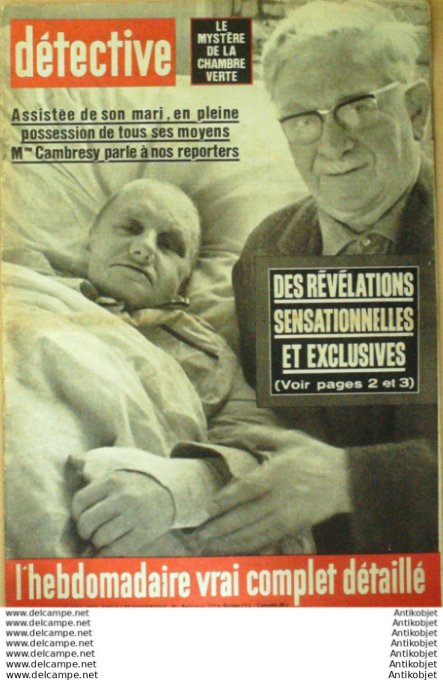 Détective 1963 # 906 Le Havre Chateaurenaud Calais Bourges Calais