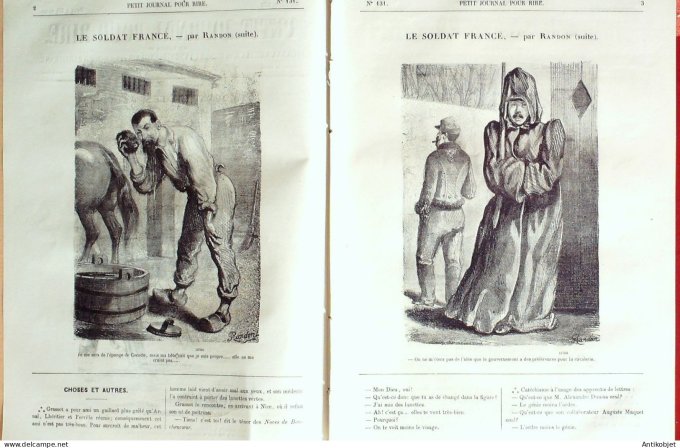 Petit journal pour Rire 1858 # 131 Le Soldat France Randon