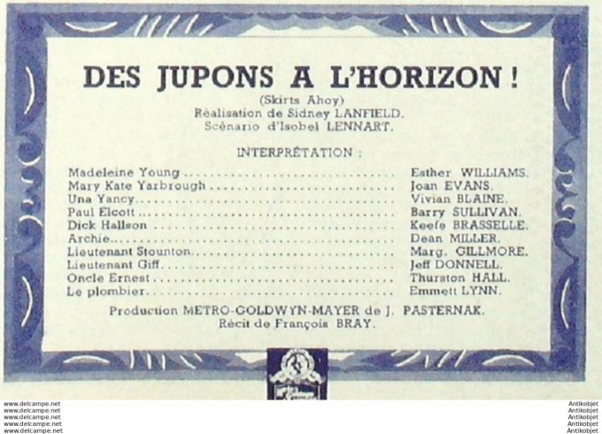 Mon Film 357 53-06-24 Des jupons a  l'horizon Esther Williams John Evans