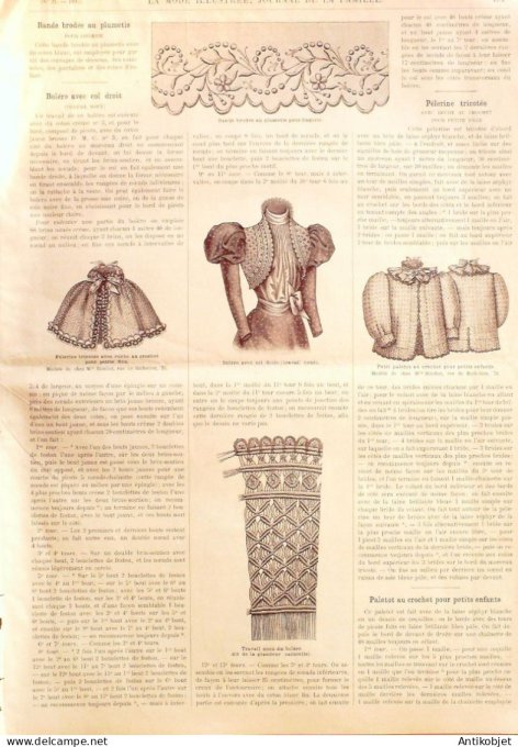 La Mode illustrée journal 1897 n° 21 Robes en foulard & voile