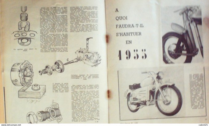 Moto Revue 1952 n° 1220 250 Awo Ardie Twin 350 Benelli 125 Bmw R 25 3 Scooter speed