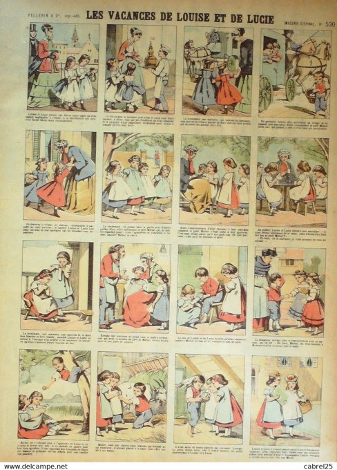 Les Vacances  de Louise & Lucie (Pellerin d'epinal)