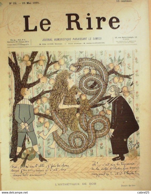 Le Rire 1895 n° 29 Willette Gyp Roedel Delaw Dépaquit Léandre Jeanniot