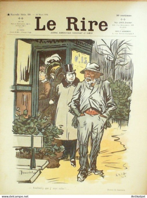 Le Rire 1895 n° 29 Willette Gyp Roedel Delaw Dépaquit Léandre Jeanniot