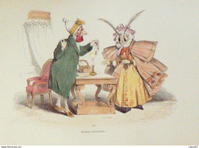 Grandville "Les Métamorphoses du jour" XLA Mouton Canard 1847