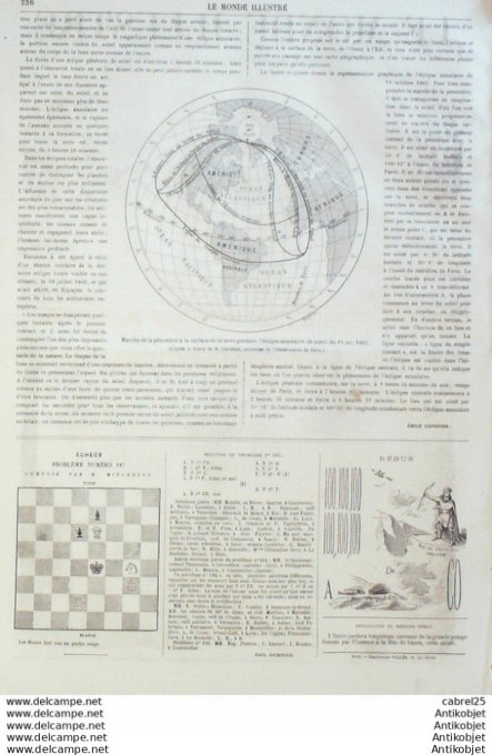 Le Monde illustré 1865 n°444 Manchester Inde Chandernagor Corse Brando Guadeloupe Basse-Terre