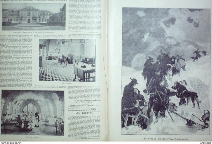 Soleil du Dimanche 1897 n°51 Chasse Prince de Galles Sandrigham Hôpital Boucicaut