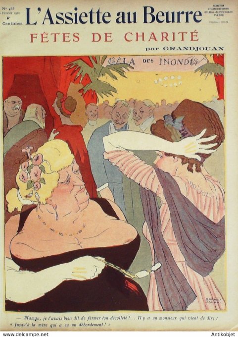 L'Assiette au beurre 1910 n°465 Fêtes de Charité Grandjouan