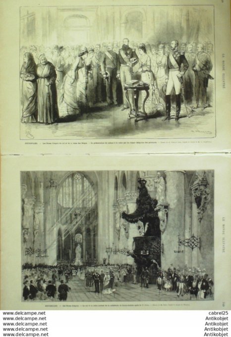 Le Monde illustré 1878 n°1119 Belfort (90) Thiers Italie Venise Noces D'argent Souverains Belges St 