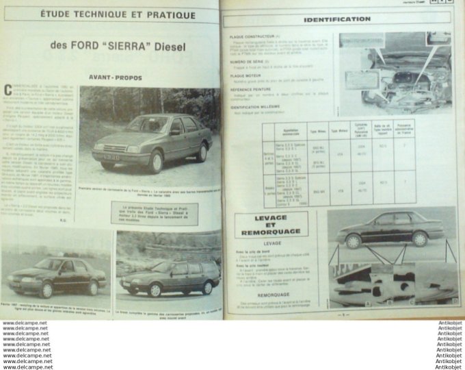 R.T Automobile Ford Sierra 2.3D Renault 11 & 9 Mazda 121   # 492