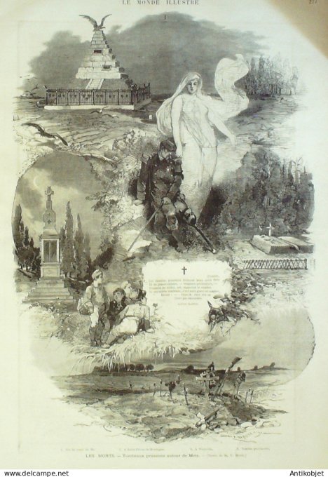 Le Monde illustré 1873 n°864 Metz Borny (57) Espagne Cartagène Pays-Bas Alkmaar