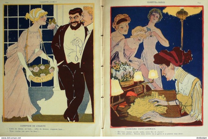 L'Assiette au beurre 1910 # 465 Fêtes de Charité Grandjouan