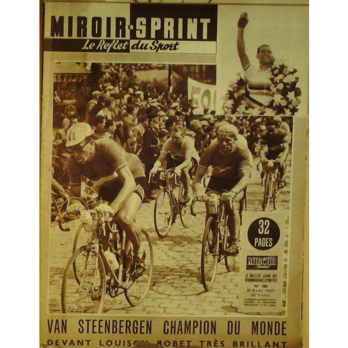 Miroir Sprint 1957 n° 585 19/08 GANDI NI RIVIERE REIMS PAEPE BO UVET PAMBIANCO PROOST