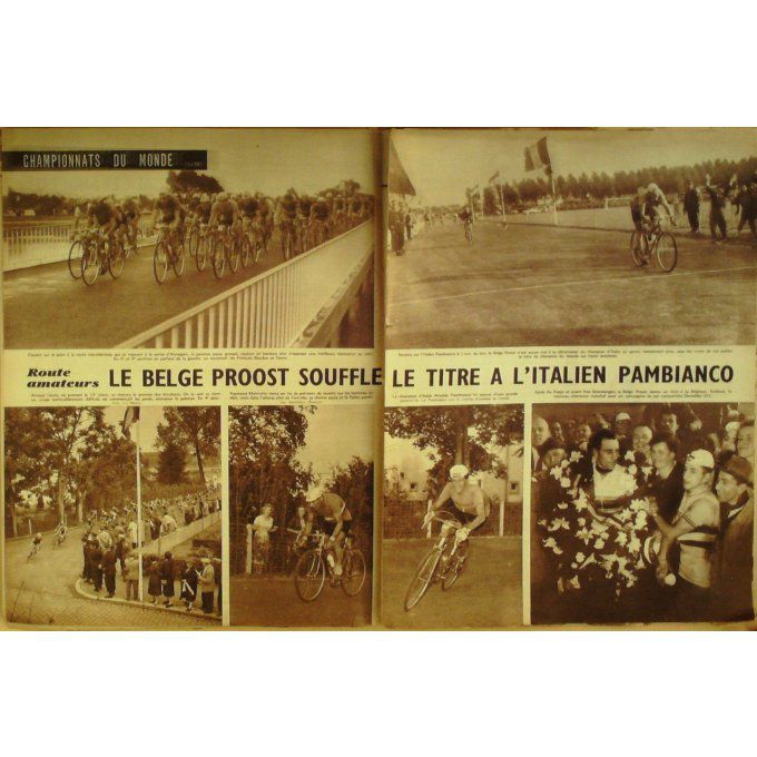 Miroir Sprint 1957 n° 585 19/08 GANDI NI RIVIERE REIMS PAEPE BO UVET PAMBIANCO PROOST