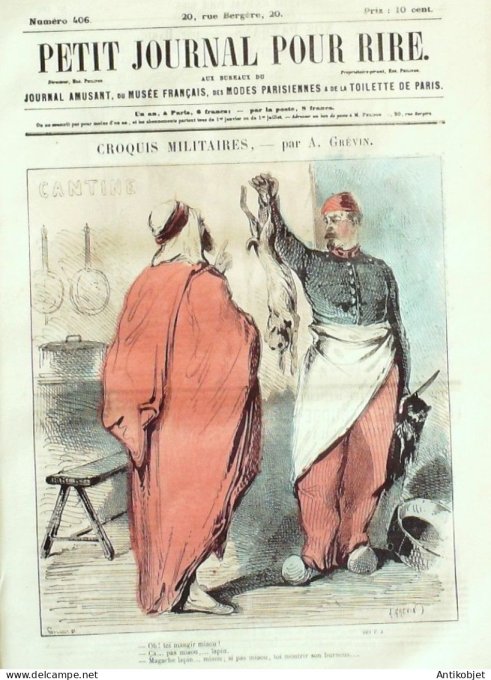 Petit journal pour Rire 1862 # 406 Une semaine d'amour Oulevay