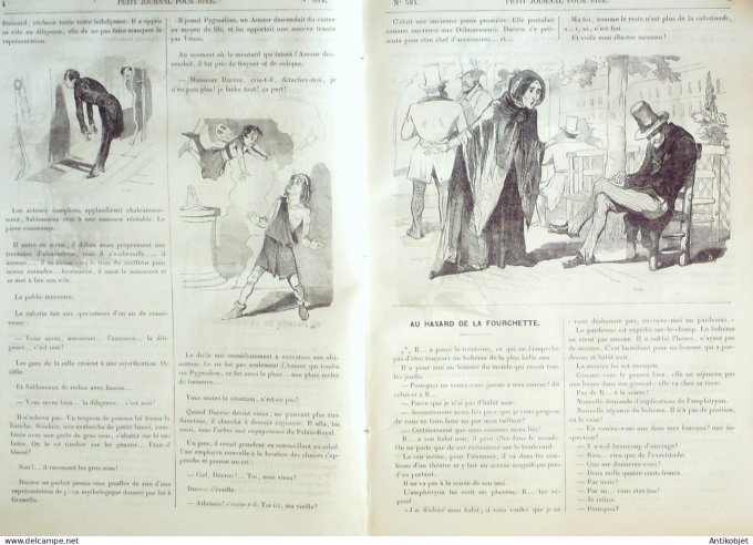 Petit journal pour Rire 1866 # 584 Au bois de Vincennes Grevin