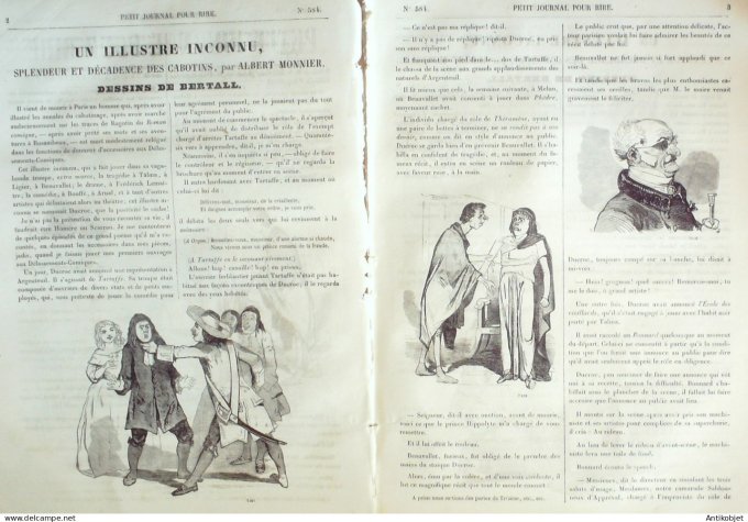 Petit journal pour Rire 1866 # 584 Au bois de Vincennes Grevin